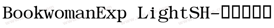 BookwomanExp LightSH字体转换
